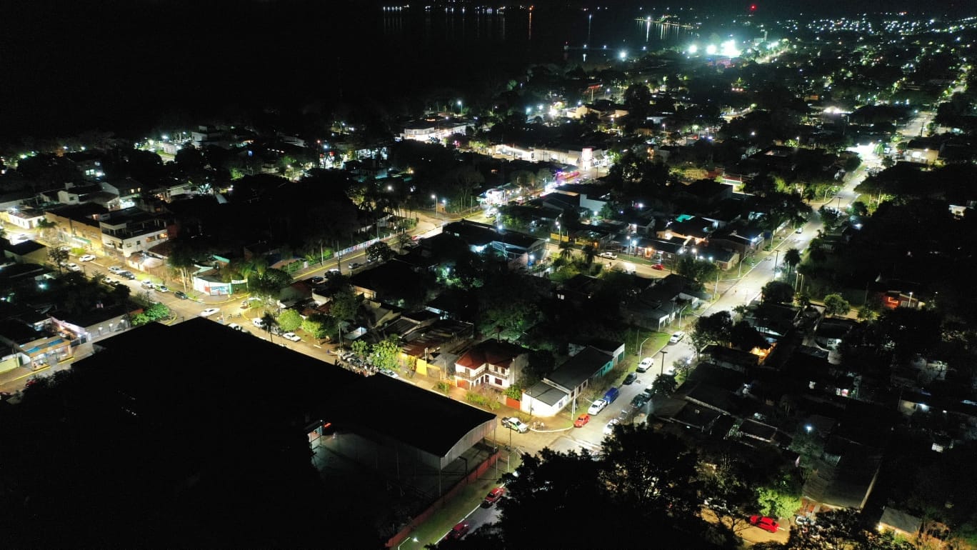 fotografia aerea nocturna ituzaingó corrientes